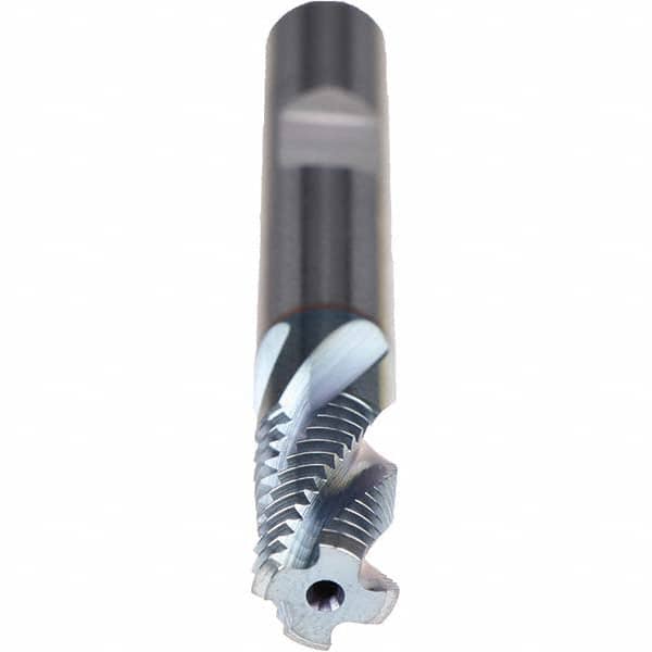 Helical Flute Thread Mill: 1/4-19, Internal & External, 4 Flute, Solid Carbide MPN:GF162216.9545