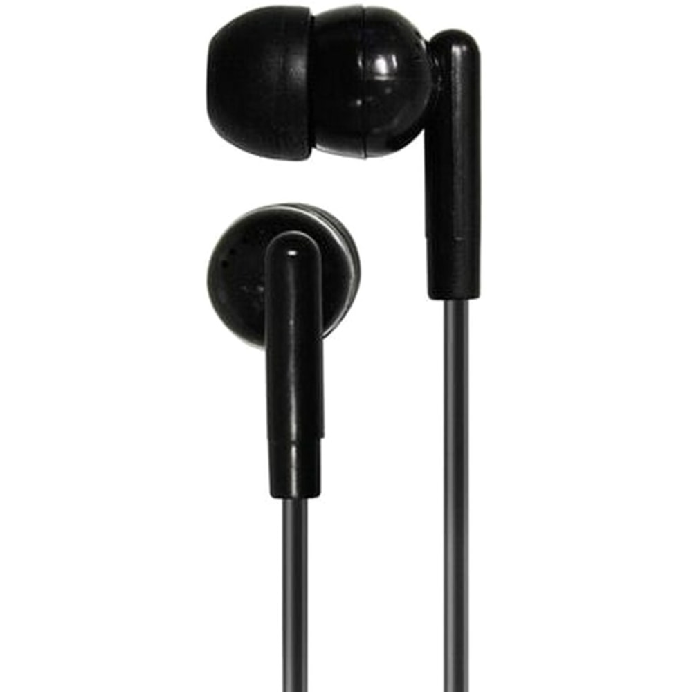 Hamilton Buhl Silicone Ear Buds - Stereo - Mini-phone (3.5mm) - Wired - Binaural - In-ear - 4 ft Cable - Black (Min Order Qty 17) MPN:HA-EBS