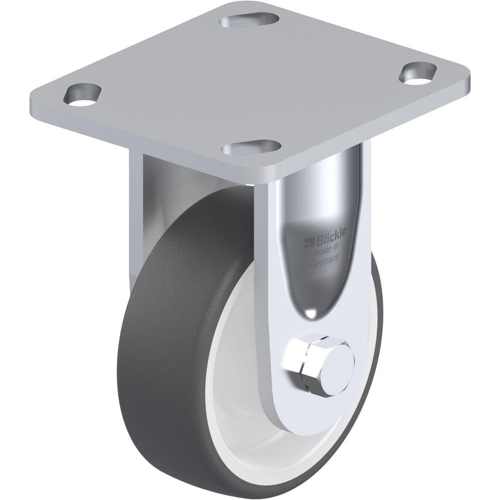 Top Plate Casters, Mount Type: Plate , Number of Wheels: 1.000 , Wheel Diameter (Inch): 4 , Wheel Material: Rubber , Wheel Width (Inch): 1-1/4  MPN:913592