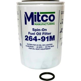 Mitco 264-100M Spin-On Oil Filter Replacement Element Only Less Top - Pkg Qty 12 264-100M