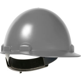 Stromboli Cap Style Dome Hard Hat ABS/Polycarbonate Shell 4 Point Nylon Webbing Cradle Gray 280-HP841R-09