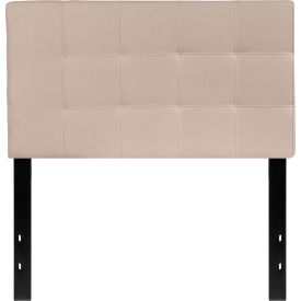 Flash Furniture Bedford Tufted Upholstered Headboard in Beige Twin Size HB1704-T-B-GGHG-