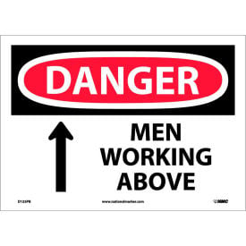 Safety Signs - Danger Men Working Above - Vinyl 10
