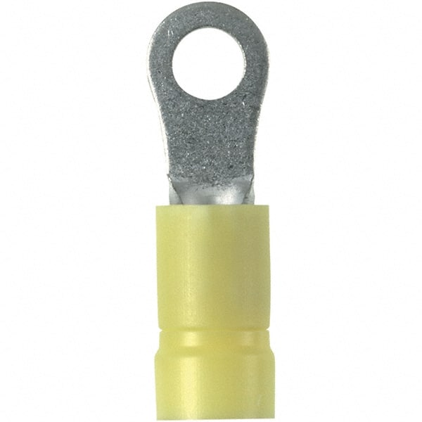 Rectangle Ring Terminal: Fully Insulated, 12 to 10 AWG, Crimp Connection MPN:PV10-14R-L