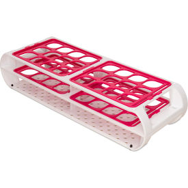 SP Bel-Art Switch-Grid Test Tube Rack 24 Places For 20-25mm Tubes Fuchsia 187450013