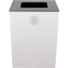 Busch Systems Spectrum Cube XL Trash Can 32 Gallon White 104009