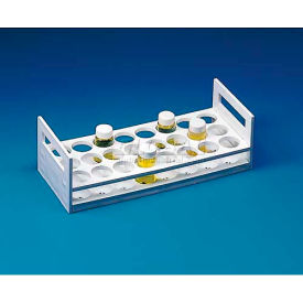 Bel-Art Scintillation Vial Rack 185120000 Polypropylene For 30mm Tubes 24 Places White 1/PK 18512-0000