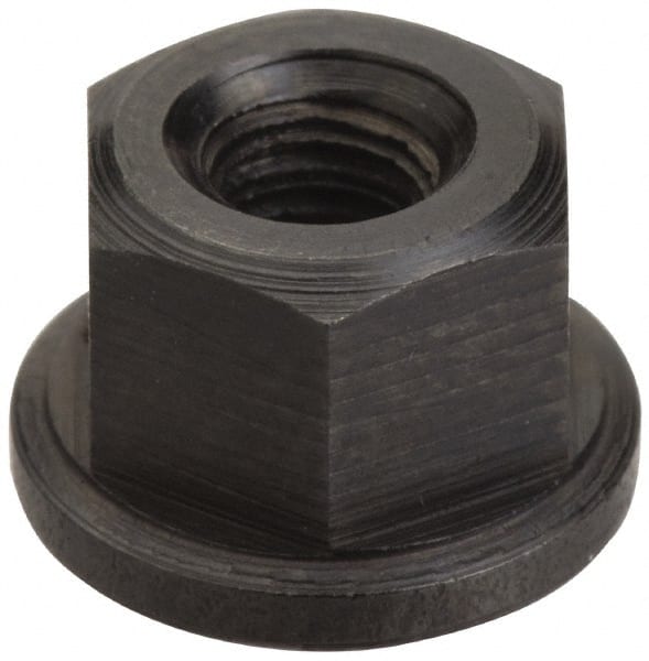 1-1/2-6, Steel, Black Oxide Finish, Spherical Flange Nut MPN:39712