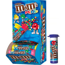 M&M'S MINIS Milk Chocolate Candy 1.08-Ounce Tubes (Pack of 24) 20900061