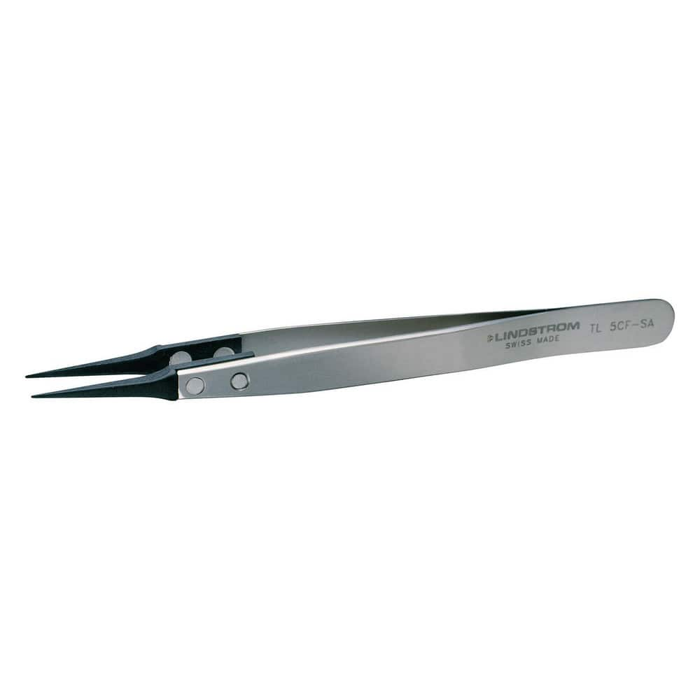 Tweezers, Tweezer Type: Precision , Pattern: 5 , Material: Steel , Tip Type: Straight , Tip Shape: Pointed  MPN:5CF-SA