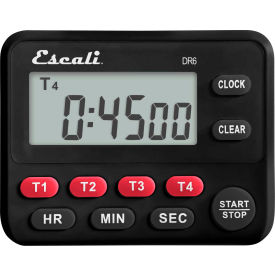 Escali Digital Timer Four Event Black DR6