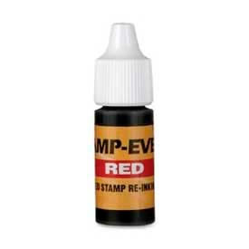 U.S. Stamp & Sign Ink Refill For Pre-Inked Stamp-Ever® Stamps 0.24 fl. oz. Bottle Red 5028