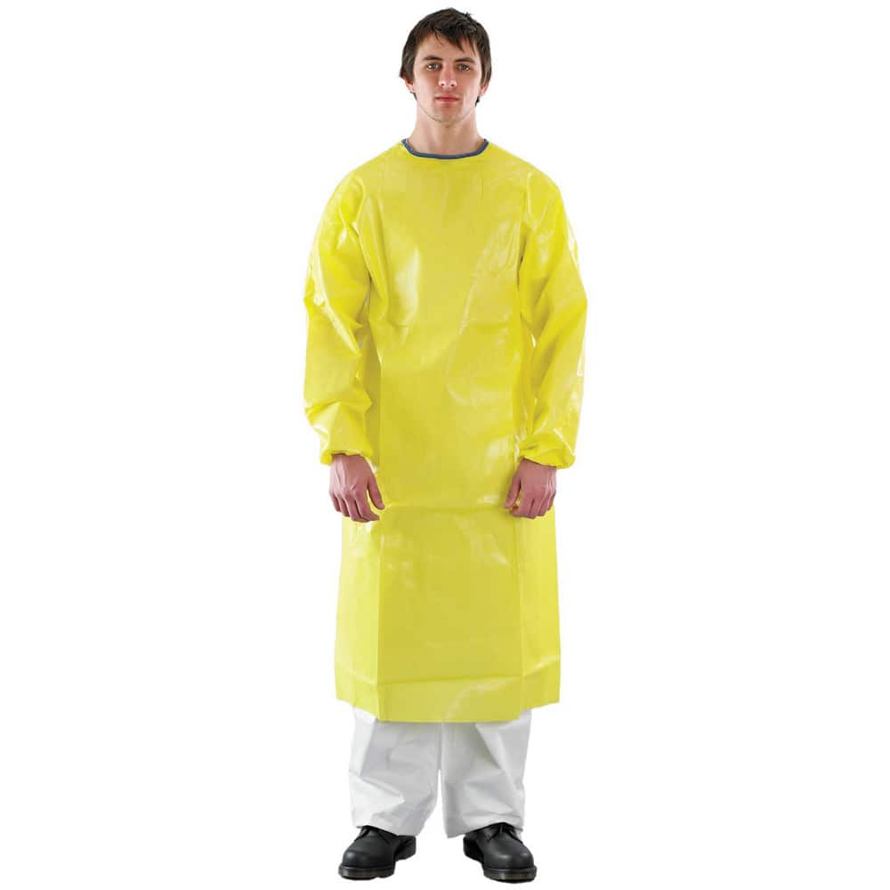 Disposable & Chemical Resistant Aprons, Garment Style: Coat Apron , Garment Type: Dual Hazard , Garment Length (Inch): 72 , Garment Width (Inch): 39  MPN:YE30-W92-214-04