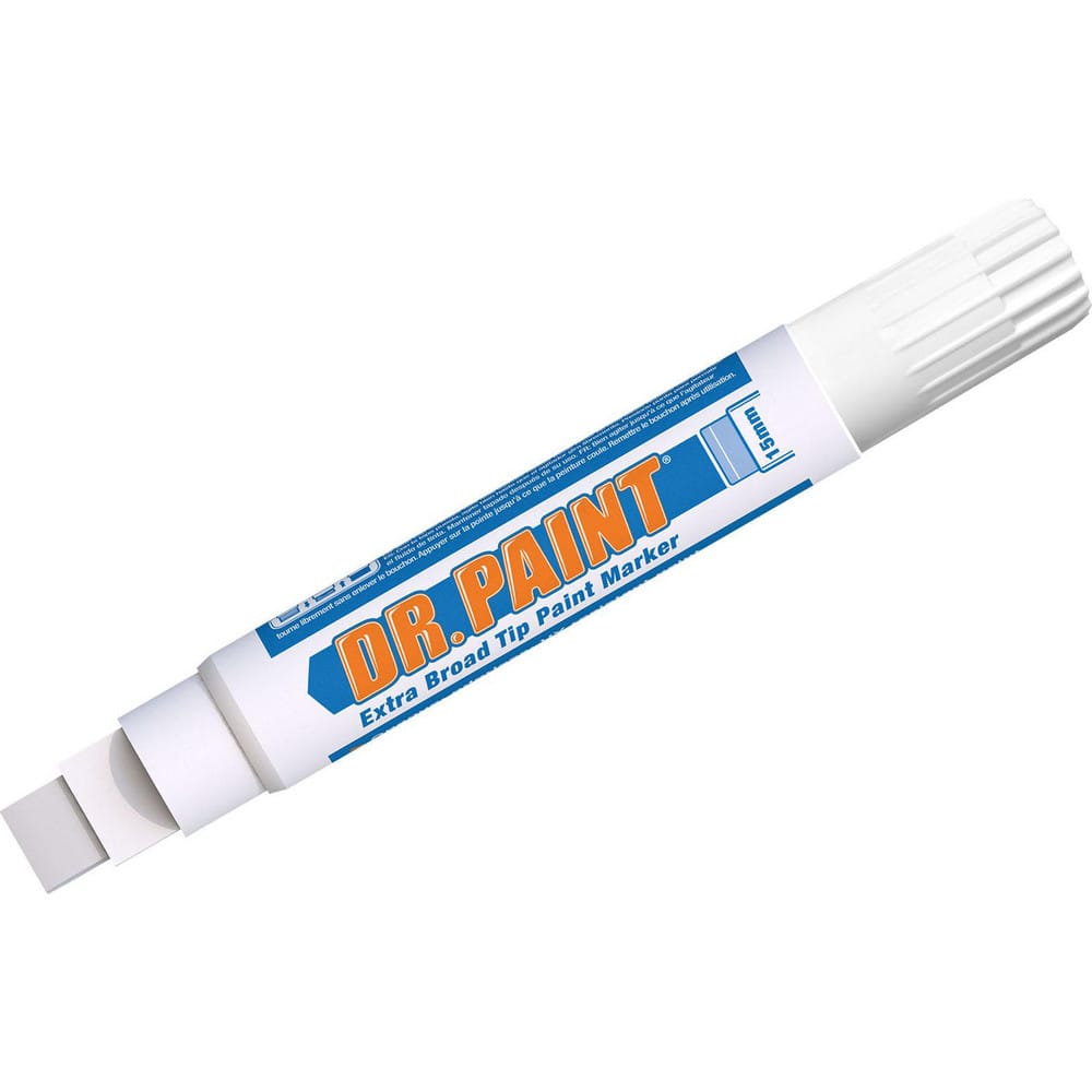 Markers & Paintsticks, Marker Type: Liquid Paint Marker, Tip Shape: Chisel, Color: White, Ink Type: Water Base, Fade Resistant, Water Resistant MPN:10885