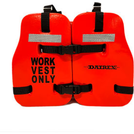 Datrex Commercial Work Vest Vinyl Dip USCG Type V Adult/Universal Orange BPWVO-50J