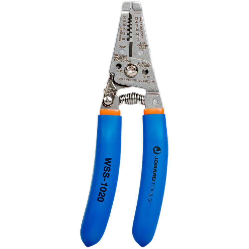Wire & Cable Strippers, Maximum Capacity: 22 AWG , Type: Curved Wire Stripper , Minimum Wire Gauge: 10 AWG , Insulated: No  MPN:WSS-1020