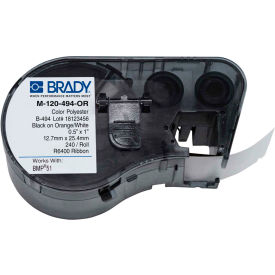 Brady® M5-120-494-OR B-494 Color Polyester Labels 0.5