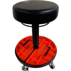 Shopsol™ Tool Trolley w/ Round Ring Control & Removable Parts Tray Vinyl Black 1010932