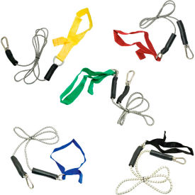 CanDo® Bungee Exercise Cord with Attachments 4' Cord 5 Color Set 10-5819