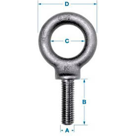 Ken Forging K2025-A - Carbon Eyebolt - Shoulder Pattern - 1/2-13 - 1