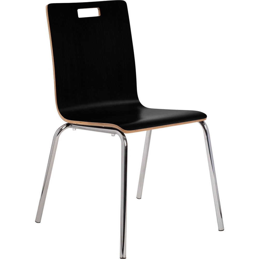 Stacking Chairs, Chair Type: Stack Chair , Type: Cafi Chair , Arms Included: No , Seat Material: Plywood , Color: Black  MPN:BCC23