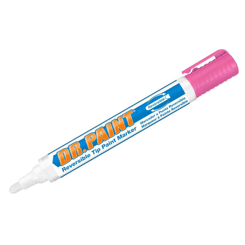 Markers & Paintsticks, Marker Type: Liquid Paint Marker, Tip Shape: Bullet, Chisel, Color: Pink, Ink Type: Xylene-free, Water Base, Fade Resistant MPN:10841