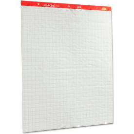 Universal® Recycled Easel Pads Quadrille Rule 27 x 34 White 50-Sheet 2/Ctn UNV35602