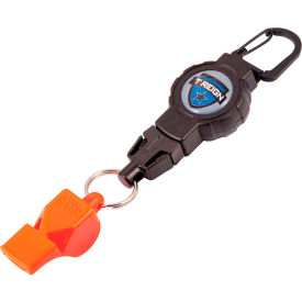 T-Reign Retractable Gear Tether with FOX40 Safety Whistle 0TBP-0201 - Carabiner 0TBP-0201