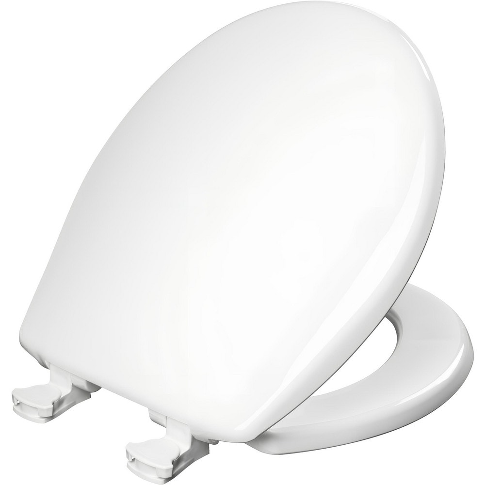 Toilet Seats, Type: Standard, Closed , Style: Round , Material: Plastic , Color: White , Outside Width: 14.688in (Inch) MPN:730EC 000