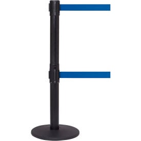 QueuePro Twin Retractable Dual Belt Barrier 40