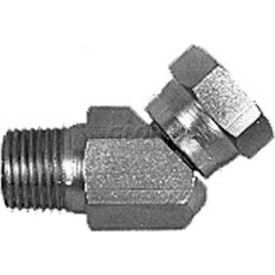 Fml Pipe Swivel To Male Pipe 45° Elbow H9355x4x4 1/4-18 Npsm Nut 1/4-18 Male Npt-Min Qty 17 H9355X4X4