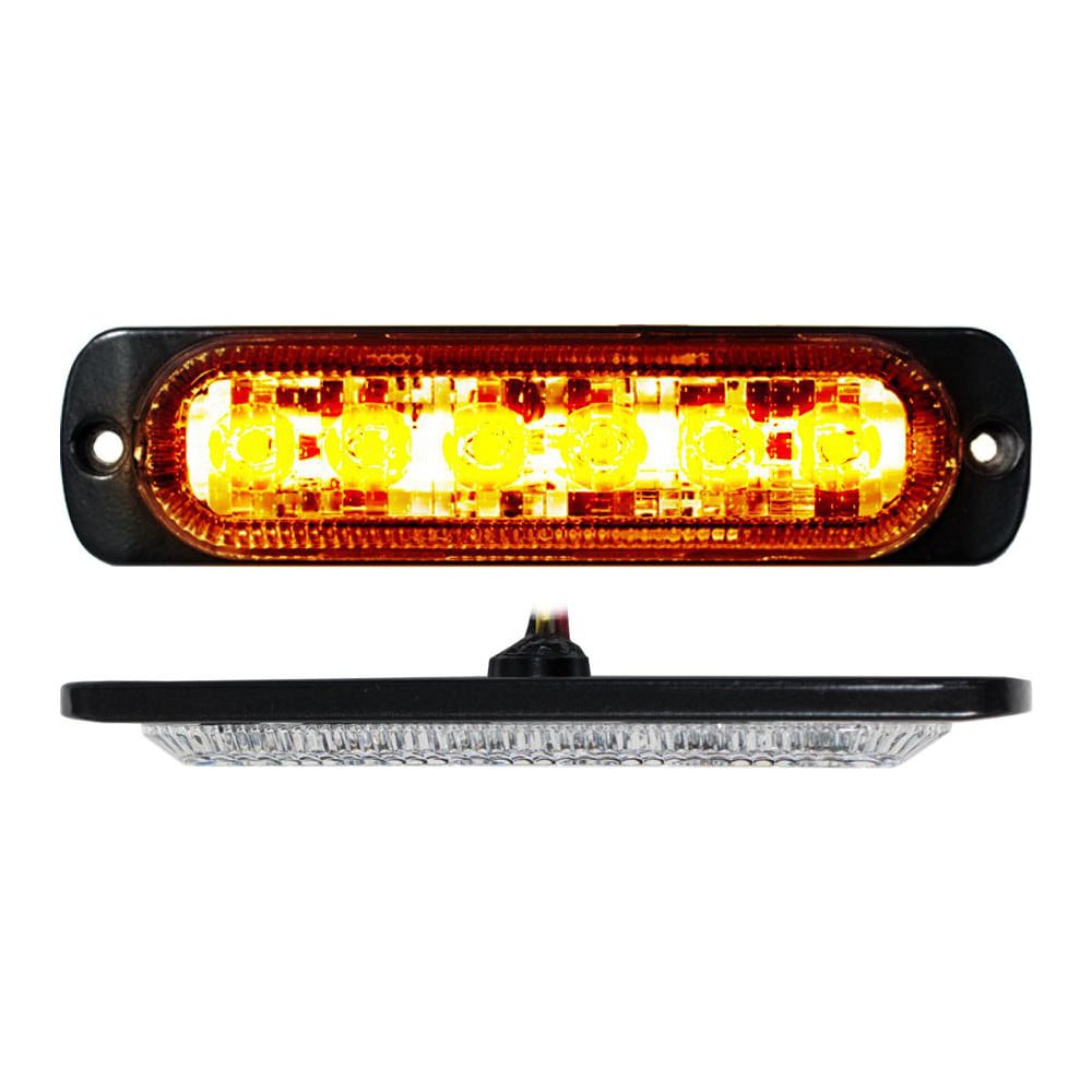 Strobe & Flashing Lights, Light Type: Strobe , Lens Color: Clear, Amber , Lens Material: Polycarbonate , Lamp Type: LED , Mount Type: Flush Mount  MPN:1005102