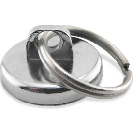 Master Magnetics Neodymium Super Magnet Assembly NA011200N with Key Ring 35 Lbs. Pull Chrome Plating - Pkg Qty 25 NA011200NBX