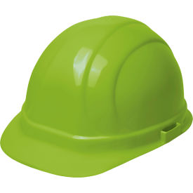 ERB® Omega II® Cap w/ Accessory Slots 6-Point Mega Ratchet® Suspension Hi-Viz Lime - Pkg Qty 12 WEL19990HL