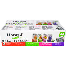 HONEST KIDS Organic Fruit Juice Drink Boxes Variety Pack 6 oz 40 Count 22001109