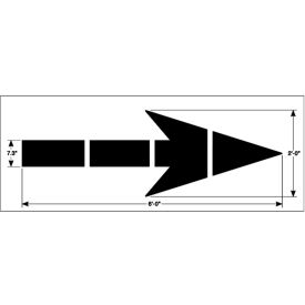 Newstripe 6' Federal Straight Arrow Stencil 1/8