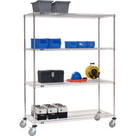 Nexel® 4 Shelf Truck Stainless Steel 72