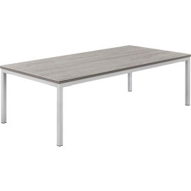 Interion® Wood Coffee Table with Steel Frame - 48