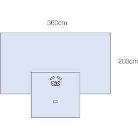 3M™ Steri-Drape Adhesive Split Sheet 9052 140