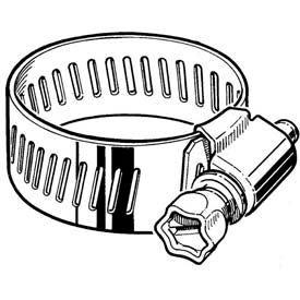 CS10H Collared Screw Worm Gear Hose Clamp 1/2