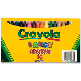 Crayola® Large Crayons Nontoxic Assorted 16/Box 520336