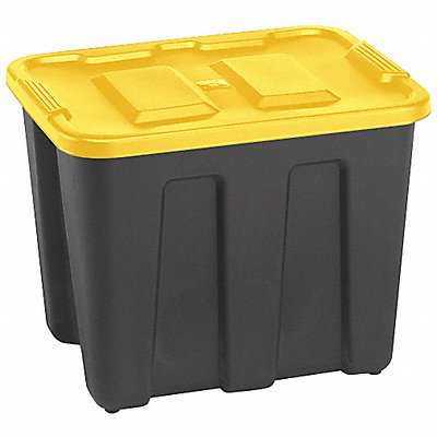 Storage Tote Black/Yellow Linear LDPE MPN:6921GRBKYL.08