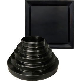 American Louver STR-PQ-BK-NRD Plaque Diffuser Kit Black Fits Multiple Neck Sizes STR-PQ-BK-NRD