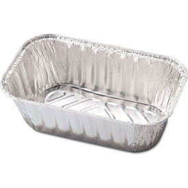 HFA® Aluminum Baking Pan #1 Loaf 1 lb. Capacity Silver 200/Case HFA 31730