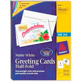 Avery® Half-Fold Greeting Card with Envelope 8-1/2