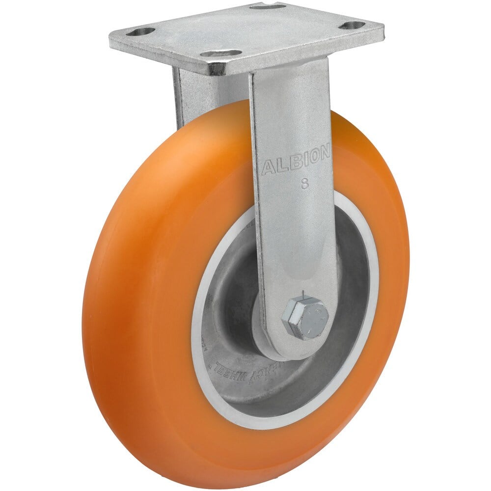 Top Plate Casters, Type: Rigid , Mount Type: Plate , Number of Wheels: 1 , Wheel Diameter (Inch): 8 , Wheel Material: Polyurethane on Aluminum  MPN:28AN08228R