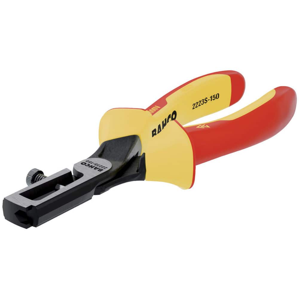 Wire & Cable Strippers, Maximum Capacity: 3/16 , Type: Wire Stripping Pliers , Minimum Wire Gauge: 0.020 , Insulated: Yes  MPN:2223S-150