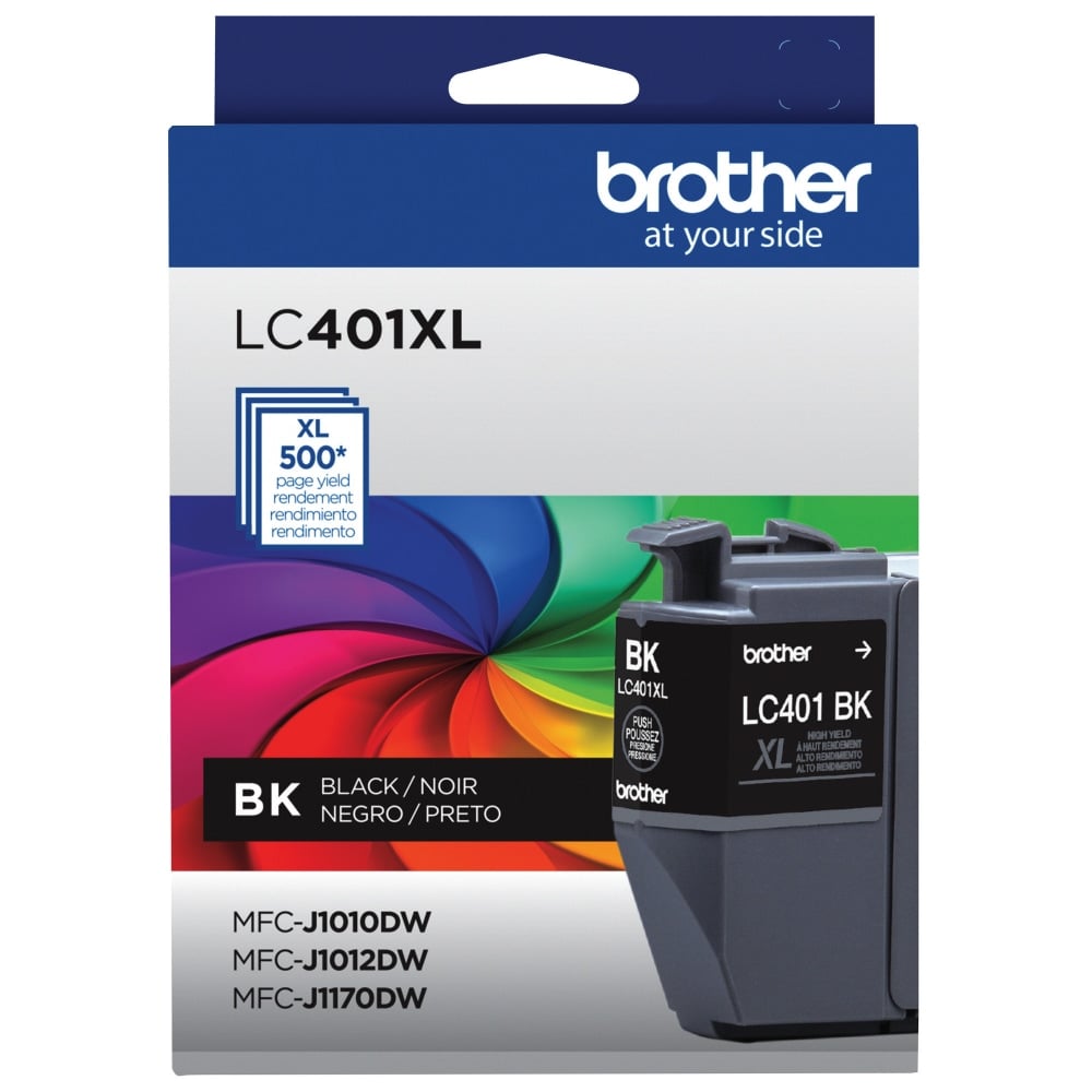 Brother LC401XL Black High-Yield Ink Cartridge, LC401XLBK (Min Order Qty 2) MPN:LC401XLBKS