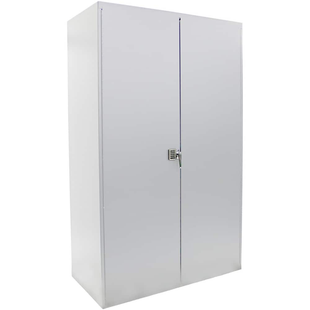 Storage Cabinets, Cabinet Type: Lockable Storage , Cabinet Material: Steel , Width (Inch): 48in , Depth (Inch): 24in , Cabinet Door Style: Hinged  MPN:F89356WW