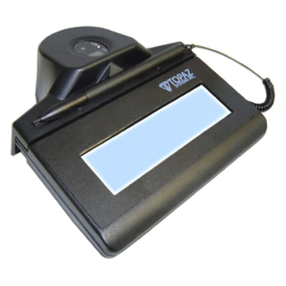 Topaz IDLite TF-LBK463 Electronic Signature Pad - Backlit LCD - 4.40in x 1.30in Active Area LCD - Backlight - USB - 410 PPI MPN:TF-LBK463-HSB-R